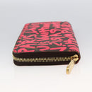 LOUIS VUITTON Monogram Graffiti Zippy Wallet Wallet Pink M93710 Auth LNZ129V-4