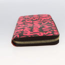 LOUIS VUITTON Monogram Graffiti Zippy Wallet Wallet Pink M93710 Auth LNZ129V-5