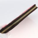 LOUIS VUITTON Monogram Graffiti Zippy Wallet Wallet Pink M93710 Auth LNZ129V-6
