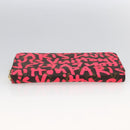 LOUIS VUITTON Monogram Graffiti Zippy Wallet Wallet Pink M93710 Auth LNZ129V-7