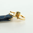 CHANEL COCO Mark Belt Denim 29.9"" Blue CC Auth LNZ132M-12