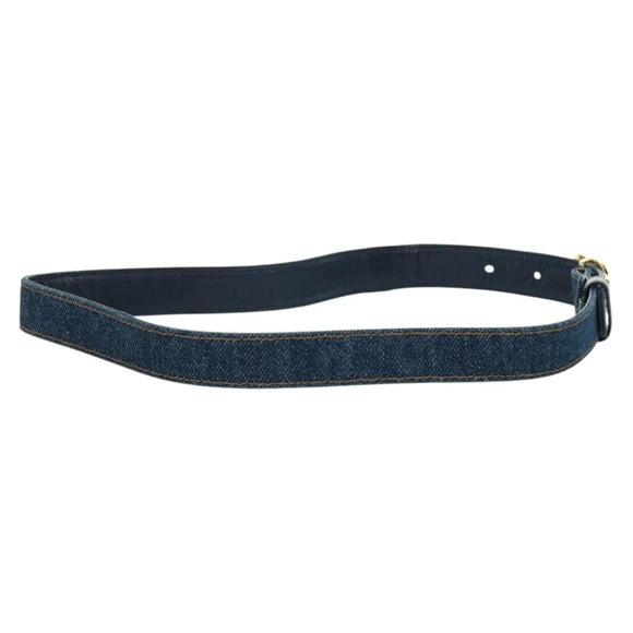 CHANEL COCO Riem spijkerstof 29,9" Blauw CC Auth LNZ132M