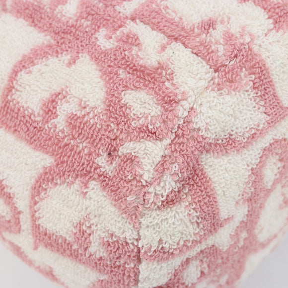 Christian Dior Trotter Canvas Pouch Pile Pink Auth LNZ135