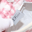 Christian Dior Trotter Canvas Pouch Pile Pink Auth LNZ135-13