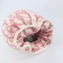 Christian Dior Trotter Canvas Pouch Pile Pink Auth LNZ135-6