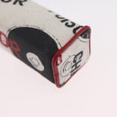 Christian Dior Hardcore Neck Pouch Canvas White Silver Auth LNZ139V-15