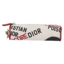 Christian Dior Hardcore Neck Pouch Canvas White Silver Auth LNZ139V-13