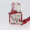 Christian Dior Hardcore Neck Pouch Canvas White Silver Auth LNZ139V-4