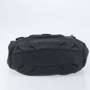 Salvatore Ferragamo Gancini Hand Bag Leather Black Silver Auth LNZ140-5