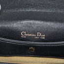 Christian Dior Shoulder Bag Calf Skin Black Gold Auth LNZ141-18
