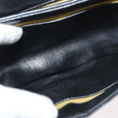 Christian Dior Shoulder Bag Calf Skin Black Gold Auth LNZ141-19