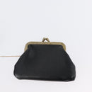 Christian Dior Shoulder Bag Calf Skin Black Gold Auth LNZ141-24