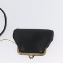 Christian Dior Shoulder Bag Calf Skin Black Gold Auth LNZ141-25