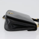 Christian Dior Shoulder Bag Calf Skin Black Gold Auth LNZ141-4