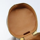 CELINE Macadam Canvas Shoulder Bag PVC Leather Brown Gold Auth LNZ142A-10