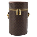 CELINE Macadam Canvas Shoulder Bag PVC Leather Brown Gold Auth LNZ142A-13