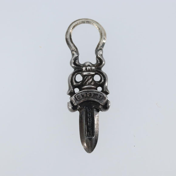 Chrome Hearts #5 Dagger Charm Hanger Top Ag925 Zilver Auth LNZ146SM
