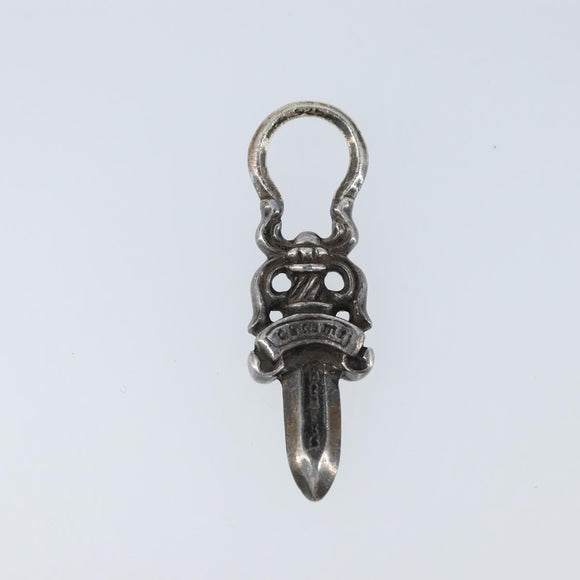 Chrome Hearts #5 Dagger Charm Hanger Top Ag925 Zilver Auth LNZ146SM