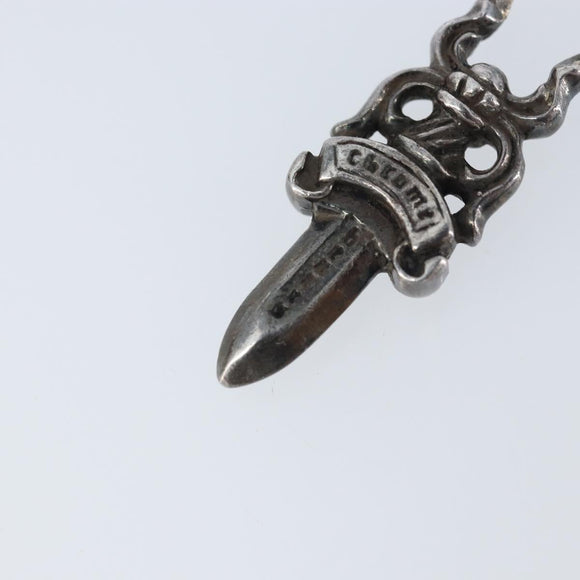 Chrome Hearts #5 Dagger Charm Pendant Top Ag925 Silver Auth LNZ146SM