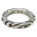 Chrome Hearts Scroll Band Ring Ag925 Silver Auth LNZ147SM-1