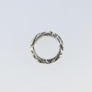 Chrome Hearts Scroll Band Ring Ag925 Silver Auth LNZ147SM-10