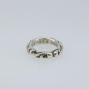 Chrome Hearts Scroll Band Ring Ag925 Silver Auth LNZ147SM-4