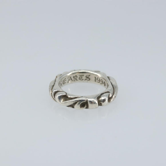 Chrome Hearts Scroll Band Ring Ag925 Silver Auth LNZ147SM