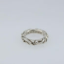 Chrome Hearts Scroll Band Ring Ag925 Silver Auth LNZ147SM-5
