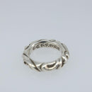 Chrome Hearts Scroll Band Ring Ag925 Silver Auth LNZ147SM-6