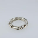 Chrome Hearts Scroll Band Ring Ag925 Silver Auth LNZ147SM-8