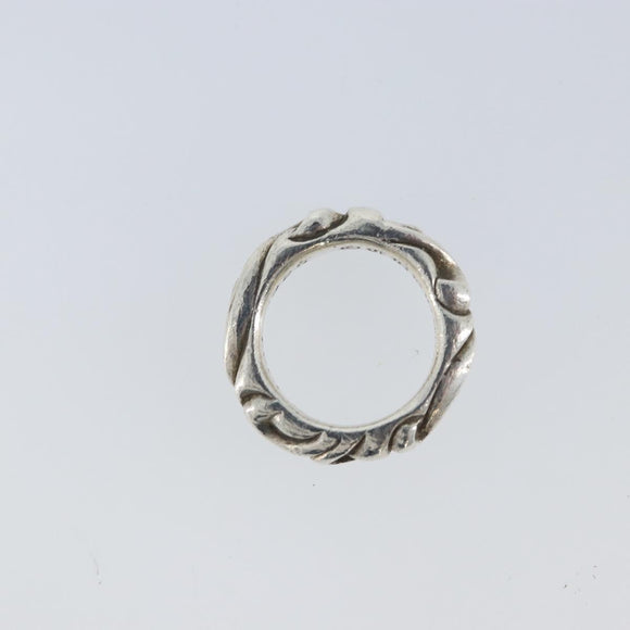 Chrome Hearts Scroll Band Ring Ag925 Silver Auth LNZ147SM