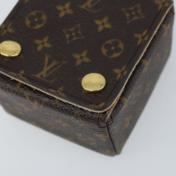 LOUIS VUITTON Monogram Jewelry Case Jewelry Box LV Auth LNZ148