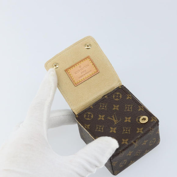 LOUIS VUITTON Monogram Jewelry Case Jewelry Box LV Auth LNZ148