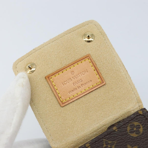 LOUIS VUITTON Monogram Jewelry Case Jewelry Box LV Auth LNZ148