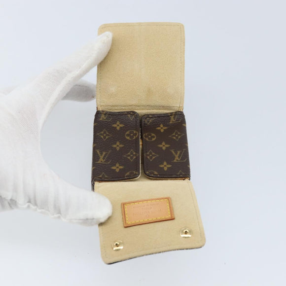 LOUIS VUITTON Monogram Jewelry Case Jewelry Box LV Auth LNZ148