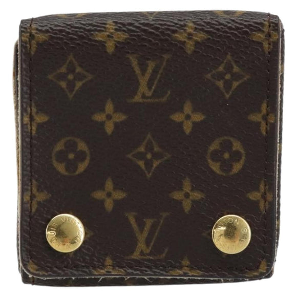 LOUIS VUITTON Monogram Jewelry Case Jewelry Box LV Auth LNZ148