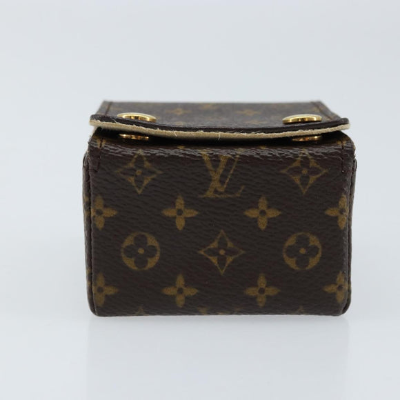 LOUIS VUITTON Monogram Jewelry Case Jewelry Box LV Auth LNZ148