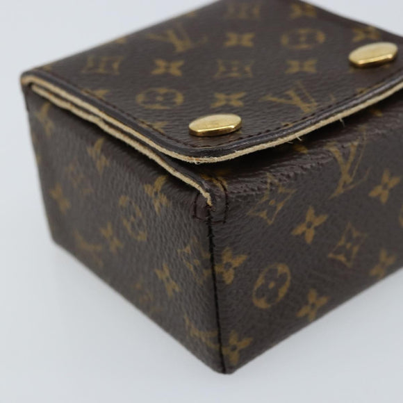 LOUIS VUITTON Monogram Jewelry Case Jewelry Box LV Auth LNZ148