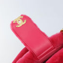CHANEL Matelasse Chain Shoulder Bag fur Pink Gold CC Auth LNZ158SM-9