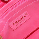 CHANEL Matelasse Chain Shoulder Bag fur Pink Gold CC Auth LNZ158SM-19