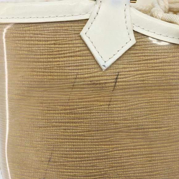 LOUIS VUITTON Epi Plage Mini lagoon Bay Bag Beige Sabre M92473 LV Auth LNZ159