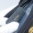 GUCCI GG Supreme Sherry Line Shoulder Bag PVC Navy Gold Auth LNZ160-12