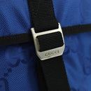 GUCCI GG Canvas Schoudertas Blauw 643858 Auth LNZ169M-18
