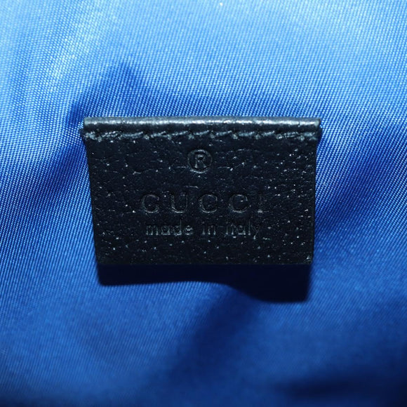 GUCCI GG Canvas Schoudertas Blauw 643858 Auth LNZ169M
