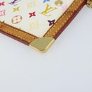 LOUIS VUITTON Monogram Multicolor Pochette Cles Purse White M92655 Auth LNZ175-15