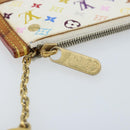LOUIS VUITTON Monogram Multicolor Pochette Cles Purse White M92655 Auth LNZ175-9