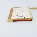 LOUIS VUITTON Monogram Multicolor Pochette Cles Purse White M92655 Auth LNZ175-3