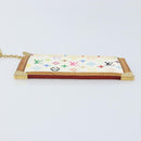 LOUIS VUITTON Monogram Multicolor Pochette Cles Purse White M92655 Auth LNZ175-6