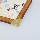 LOUIS VUITTON Monogram Multicolor Pochette Cles Purse White M92655 Auth LNZ175-7