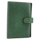 LOUIS VUITTON Epi Agenda PM Day Planner Cover Green R20054 LV Auth LNZ177-1